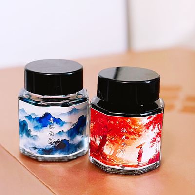 23季樱花彩墨彩色钢笔墨水