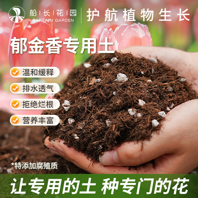 郁金香种球专用配方土朱顶红百合风信子种植家用营养花泥炭松鳞土