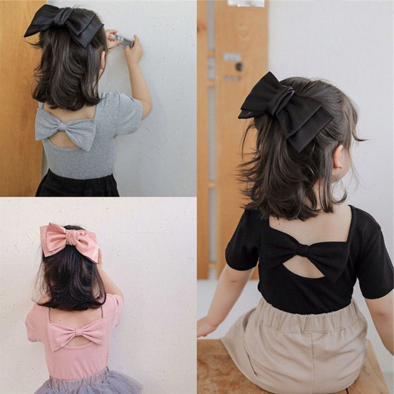 2023夏装新款女童夏季短袖T恤宝宝打底衫童装儿童蝴蝶结上衣甜美,童装/婴儿装/亲子装,T恤,淘宝优惠券,粉丝福利购,淘宝优惠卷