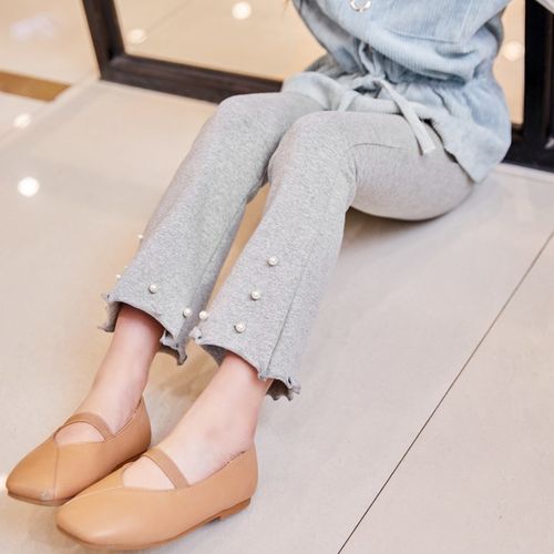 女童长裤喇叭裤棉打底裤