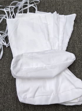 云袜汉服配饰配件男女同款道袜道士袜子白色纯棉僧袜古装袜古代袜