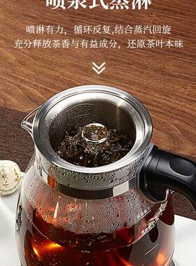 金灶A-52煮茶器安化黑茶小型玻璃蒸茶壶全自动蒸汽电热煮茶a52壶