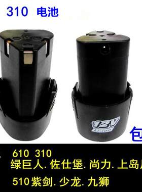 绿巨人佐仕堡尚力上岛川610九狮少龙紫剑510手电钻电池12V充电器