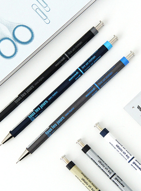 现货日本进口Marks每日快乐一天木质彩轴圆珠笔黑色笔芯原子笔