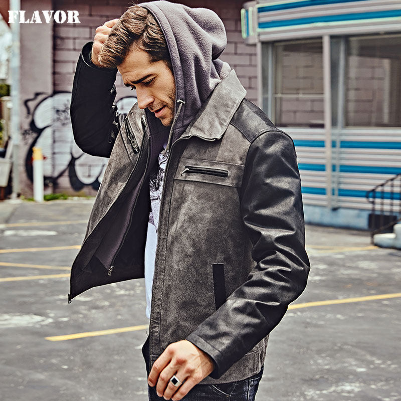 真皮皮衣短款机车美式休闲