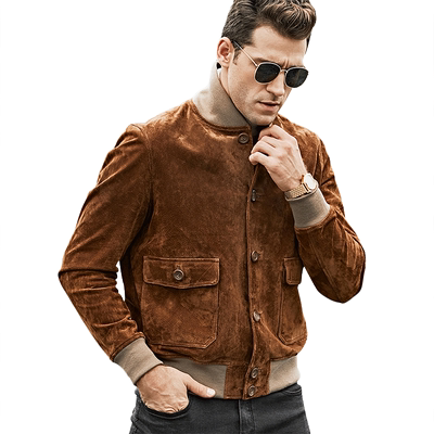 秋季新款皮衣美式休闲粗犷工装