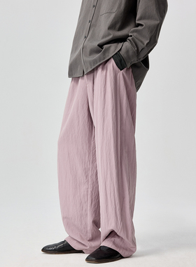 Simple Project*Easy Pants 天丝混纺弧形休闲长裤