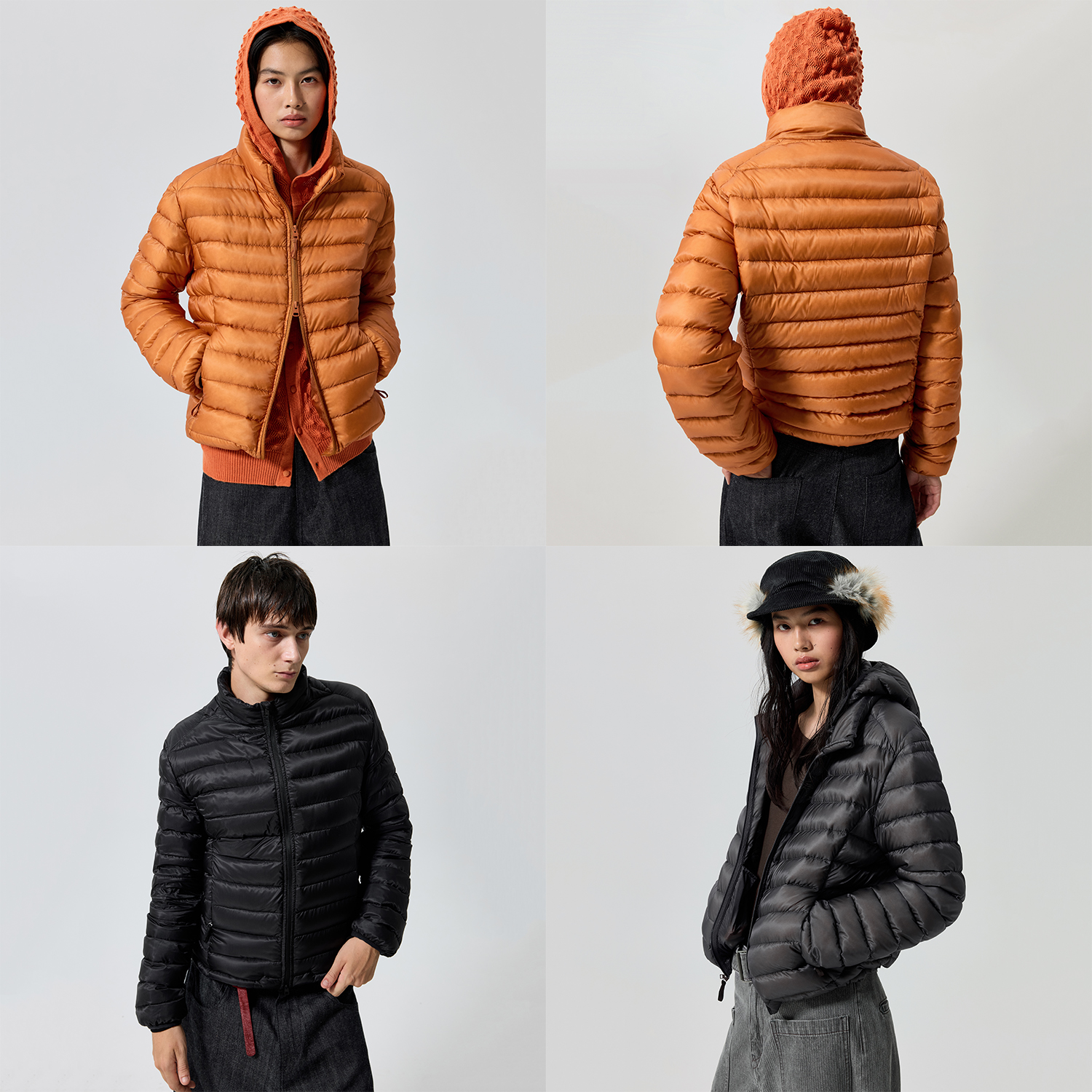 Simple Project*2-Way Down Jacket 鹅绒可拆卸帽羽绒服 男女同款
