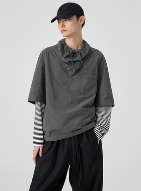 Simple Project*Swing Collar Shirt 荡领短袖衬衫