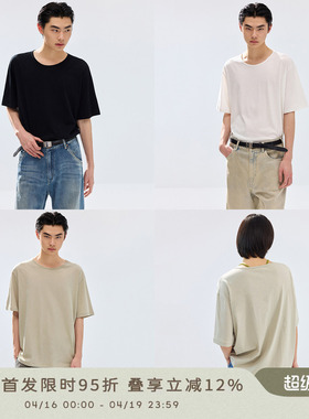 Simple Project*Linen Crew-Neck T-shirt 亚麻圆领宽松短袖T恤