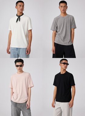 Simple Project* Relaxed Fit T-shirt 美利奴羊毛宽松圆领T恤