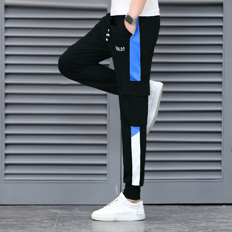 2021 spring wear pants men's legged pants men's loose sports pants trend four seasons casual pants
