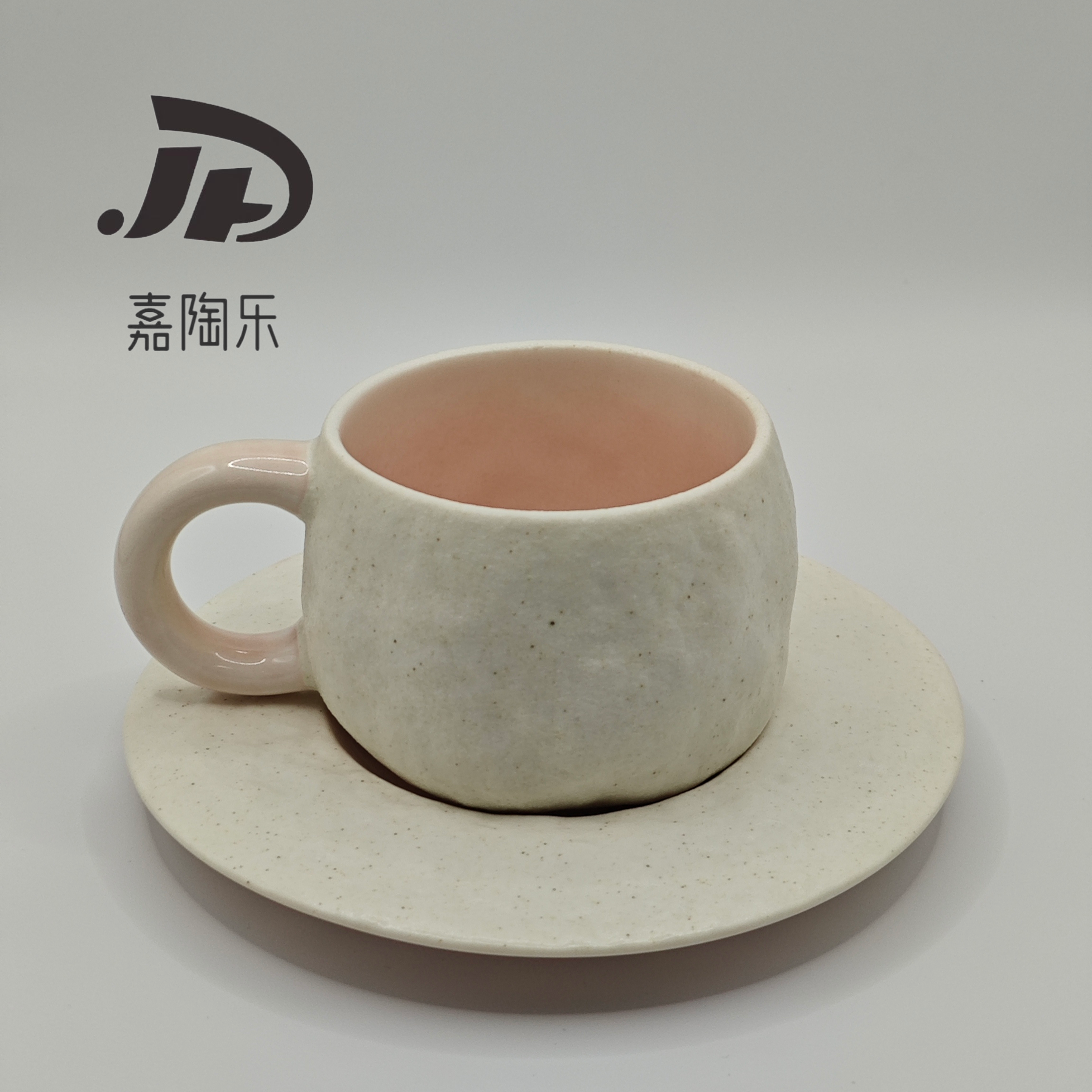 【DXC杯碟套装礼盒】原创设计师岩石系列窑变陶瓷咖啡杯碟马克杯