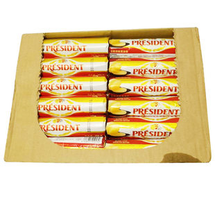 法国进口 总统淡味黄油卷 蛋糕用 250g*24根整箱发酵曲奇饼干包