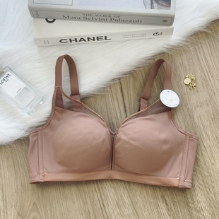 夏季 100%桑蚕丝真丝无痕内衣女小胸聚拢收副乳防下垂无钢圈文胸罩