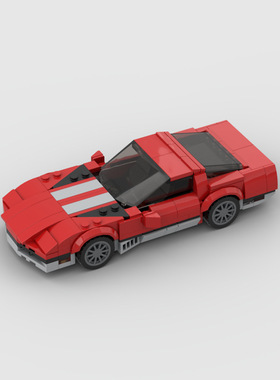 儿童益智拼搭玩具赛车跑车moc兼容C4积木D010129