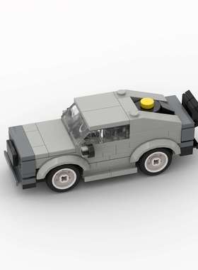 儿童拼搭积木moc兼容赛车跑车Mini DeLorean回到未来D010240