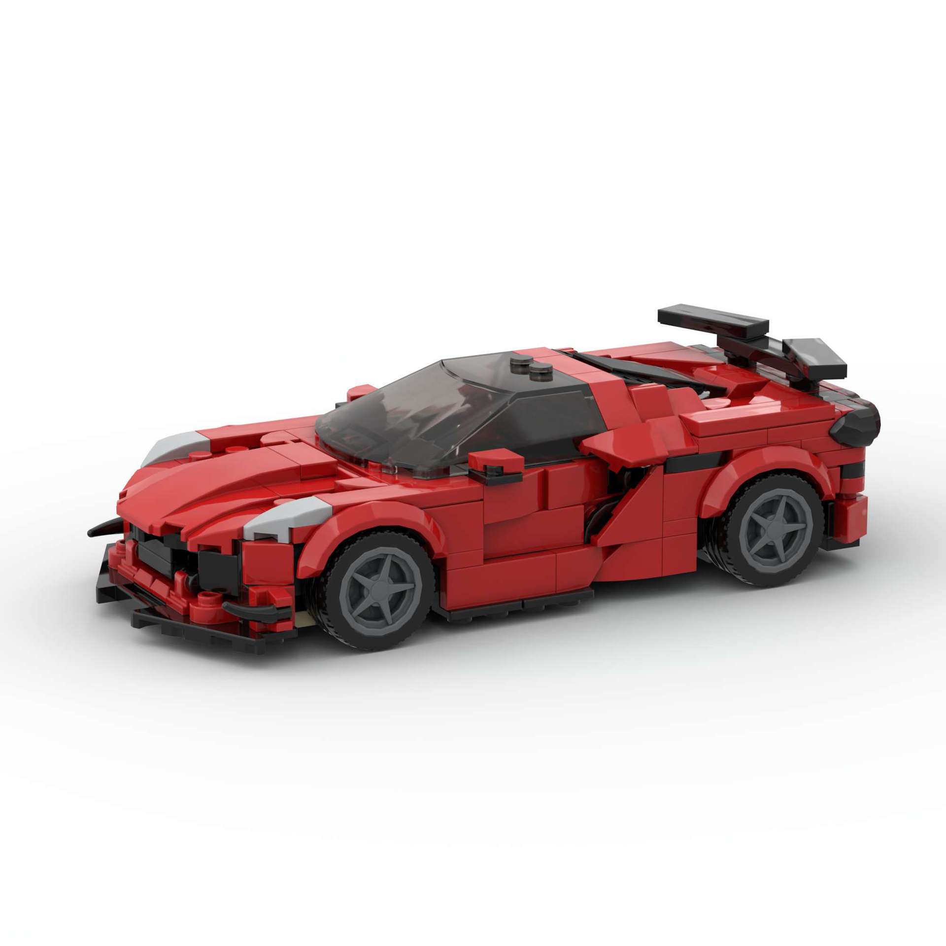 赛车跑车moc兼容Corvette Z06积木儿童益智拼搭D010195
