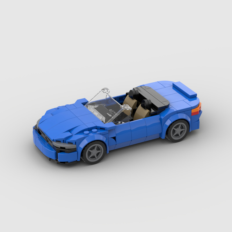 儿童益智玩具Z4积木模型拼搭赛车跑车moc兼容D010100