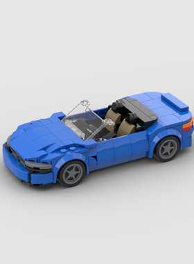 儿童益智玩具Z4积木模型拼搭赛车跑车moc兼容D010100