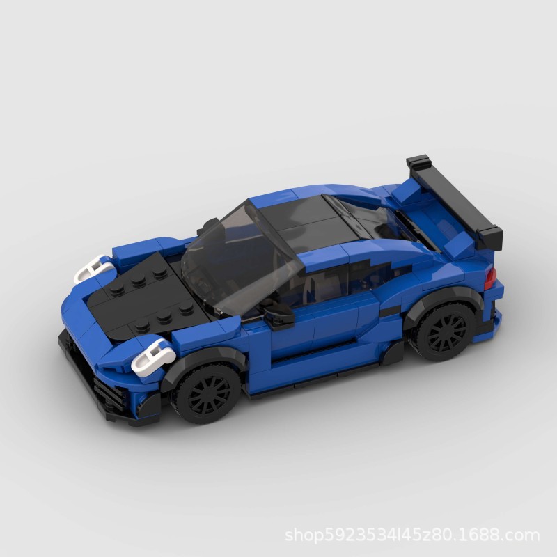 速度冠军积木赛车Techart GT跑车moc儿童益智玩具D010035