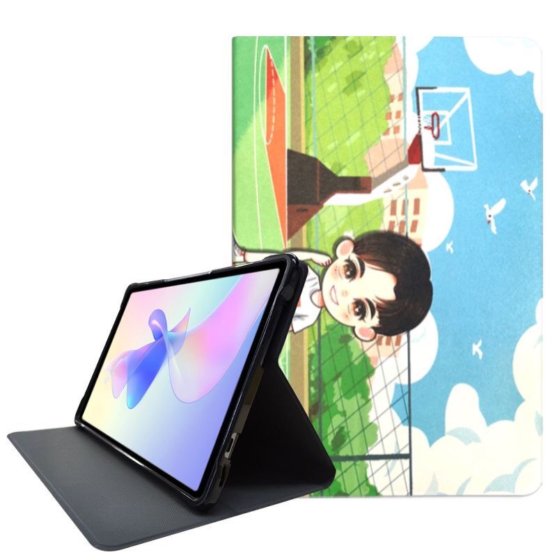 适用二孔三孔四孔摄像孔24*16CM通用平板电脑保护套防摔硅胶套TablePC平板电脑table PC X30 Pro前撑皮套