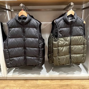 449632 轻型羽绒背心绗缝马甲459620 463244 冬季 日单男女情侣装