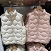 新款 童装 男童女童高级轻型羽绒背心保暖外套夹克2024冬季 471376