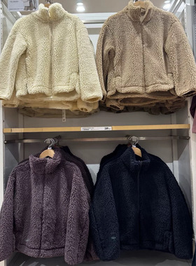 女装！摇粒绒外套！舒适保暖拉链长袖夹克上衣2025秋冬新480800