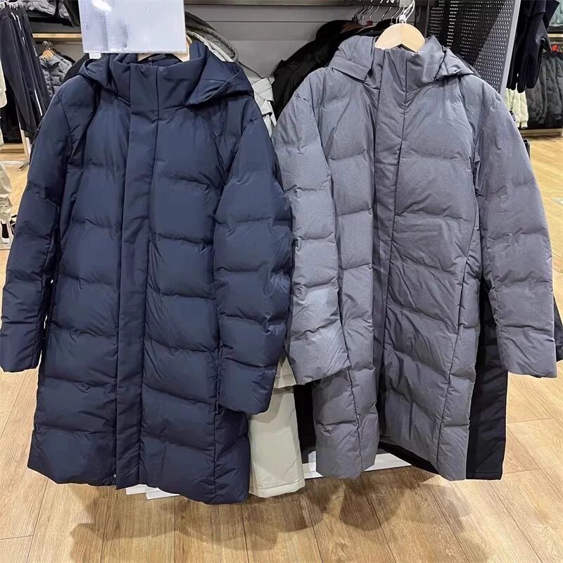 男装女装无缝羽绒大衣外套夹克连帽羽绒服中长款冬478280/470079