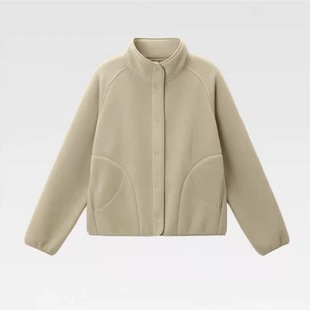 摇粒绒外套！早秋新款户外休闲抓绒衣万粒绒内搭薄款外套夹克女装