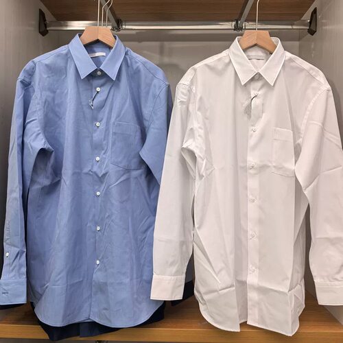 日单男装女装情侣衬衫/长袖衬衣休闲基础款通勤上衣487343/487160