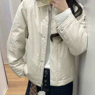 女装空气棉服短茄克连帽外套保暖棉衣休闲翻领夹克秋冬新款479764