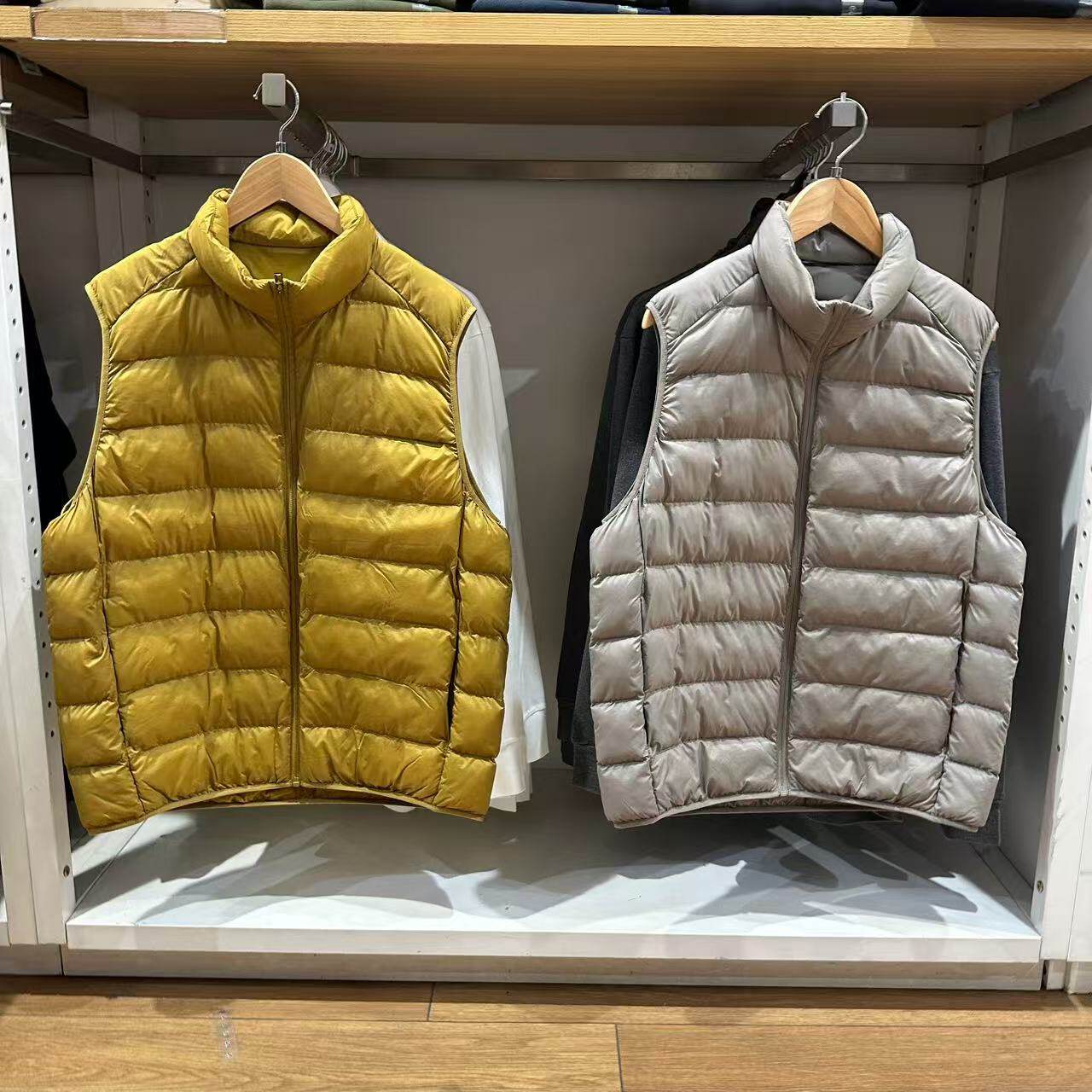 男装休闲立领拉链空气棉服保暖马甲背心棉衣上衣冬季新款487348
