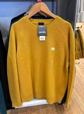 男女同款！刺绣针织衫！情侣柔软圆领长袖毛衣毛衫25秋冬款485271