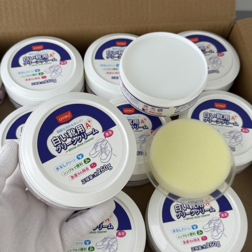 出日本！干湿两用！免洗小白鞋清洁膏擦鞋去黄增白去污膏免刷鞋剂