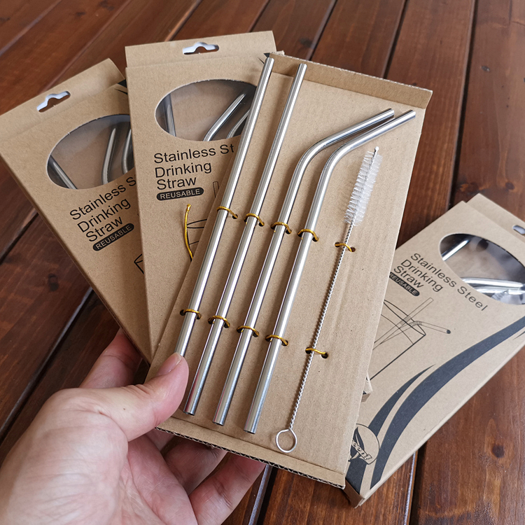 0出口小物件咖啡弯头金属吸管