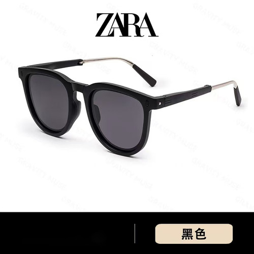 ZARA折叠墨镜2024新款高级感显脸小女款防紫外线防晒偏光太阳眼镜