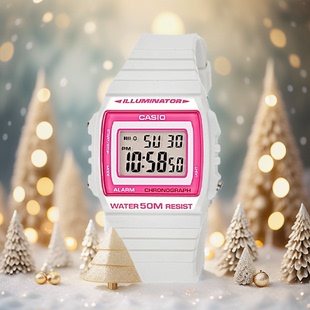 卡西欧手表CASIO初高中生学生电子网红复古中性男女表W215H-7A2 1