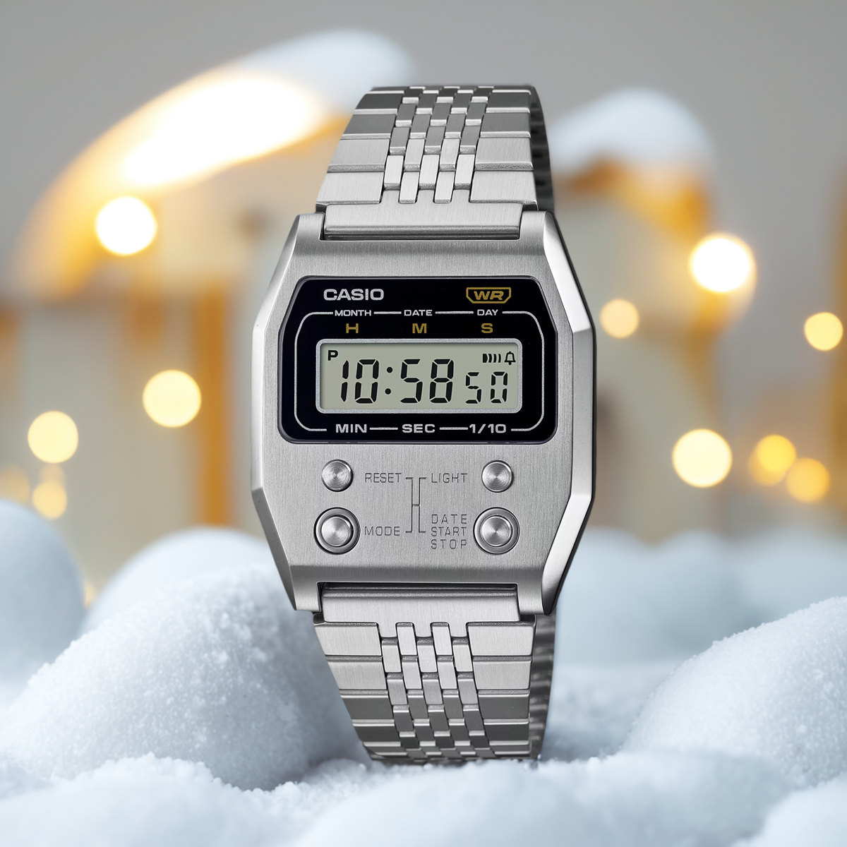 Casio卡西欧2023新款复古数显电子表情侣款手表A1100D-1 A1100G-5
