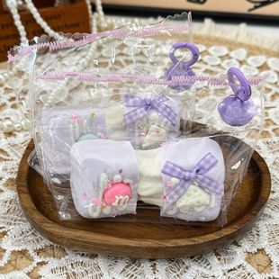 拉丝年糕 紫奶油泥干巴泥捏捏乐感食品级硅胶儿童玩具解压捏捏乐