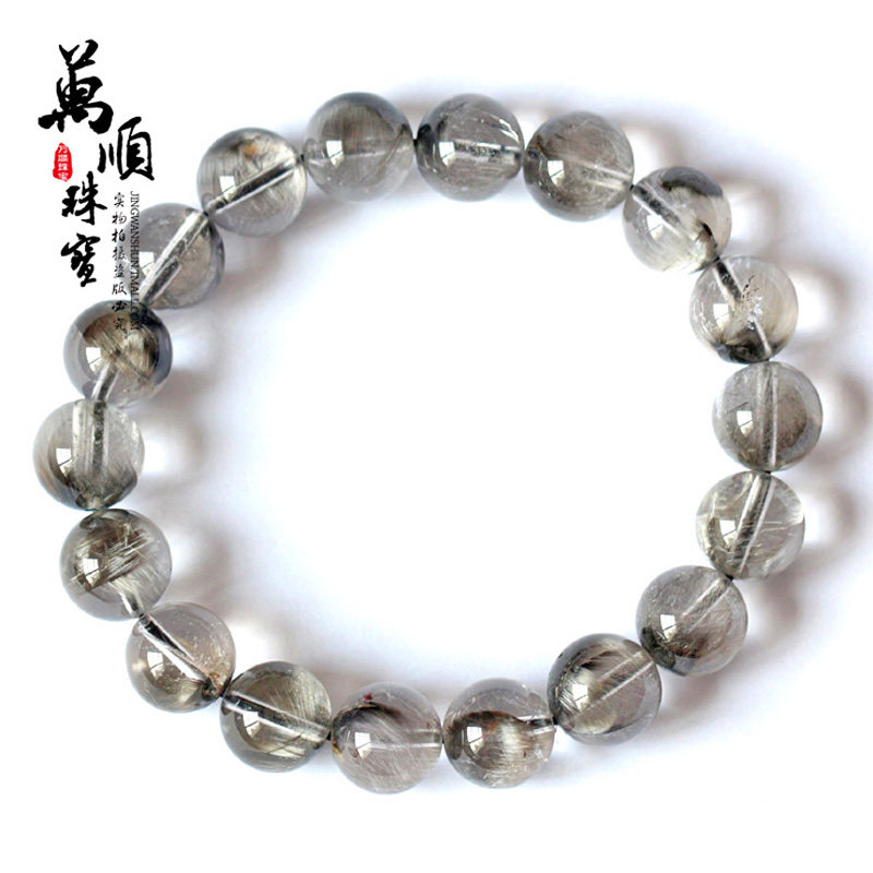 天然手串礼品银发晶