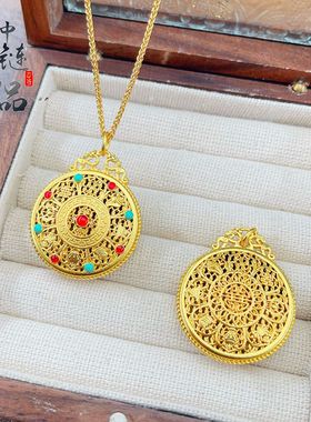 越南沙金金店同款古法珐琅彩八宝