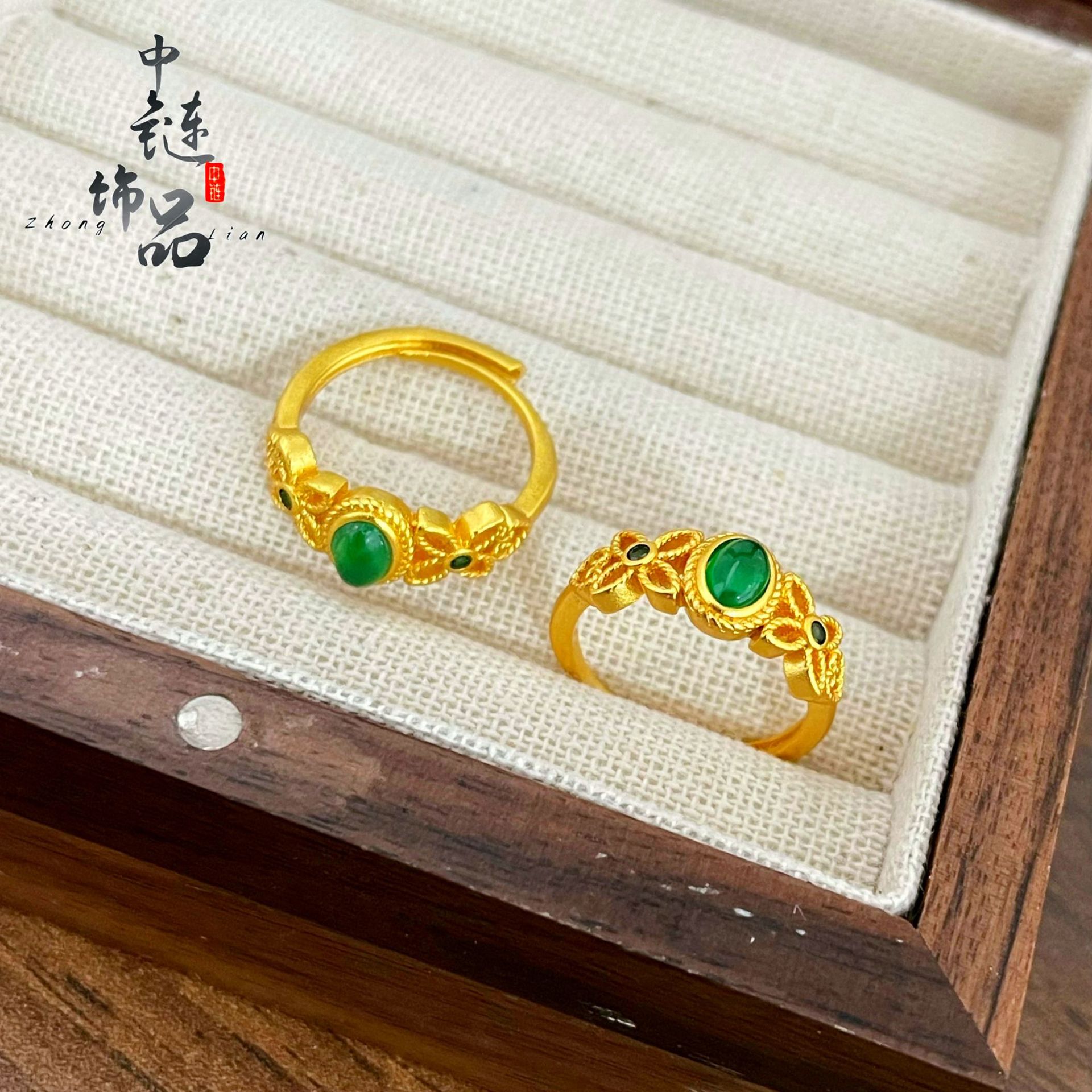 久不掉色金店同款古法沙金祖母
