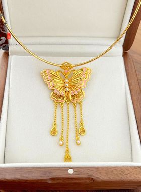 沙金久不掉色新款高保色古法