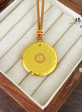 古法凤祥金店同款沙金精工黄财神