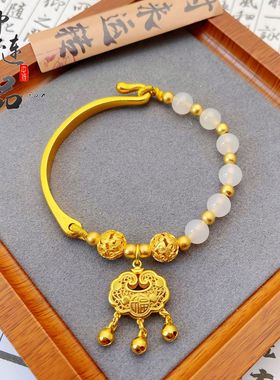 古法镀金不掉色金店同款沙金