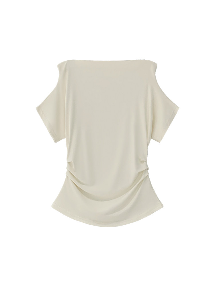 Chic Off-Shoulder Cowl Tee: High-End Summer Style for Just $3.86! - Product image 5