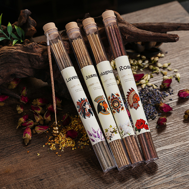 天然手搓香花瓣香阿根廷线香玫瑰薰衣草茉莉玉兰家用室内熏香棒香