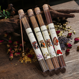 天然手搓香花瓣香阿根廷线香玫瑰薰衣草茉莉玉兰家用室内熏香棒香